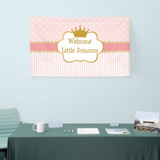 歓迎された小さい王女女の赤ちゃん 横断幕 (トレードショー)
