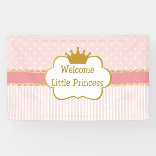 歓迎された小さい王女女の赤ちゃん 横断幕 (横)