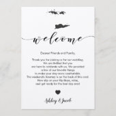 歓迎された手紙及び旅程を結婚するバージン諸島 プログラム (正面)