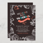 歓迎された新学期の発表 招待状 (正面/裏面)