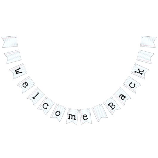 歓迎された新学期 バンティングフラッグ (全)