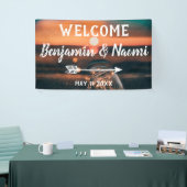 歓迎された旗を結婚するひもライト 横断幕 (トレードショー)