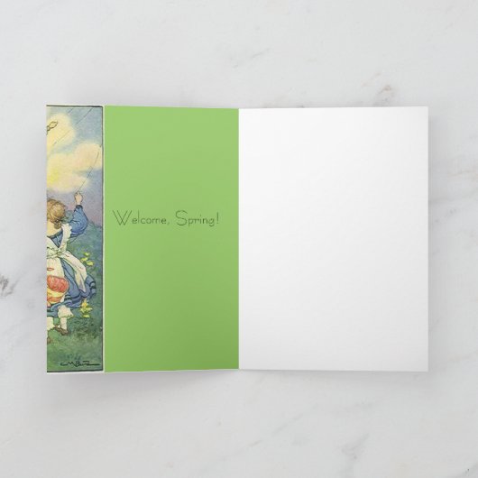 歓迎された春! カード (内部)