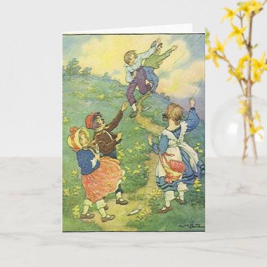 歓迎された春! カード (黄色い花)