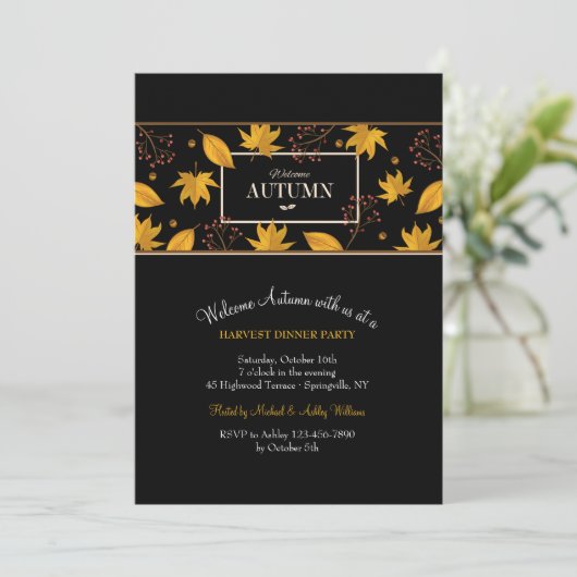 歓迎された秋の旗のクロテンの招待状 招待状 (スタンド正面)