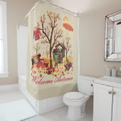 歓迎された秋の秋の景色 シャワーカーテン (インサイチュ)