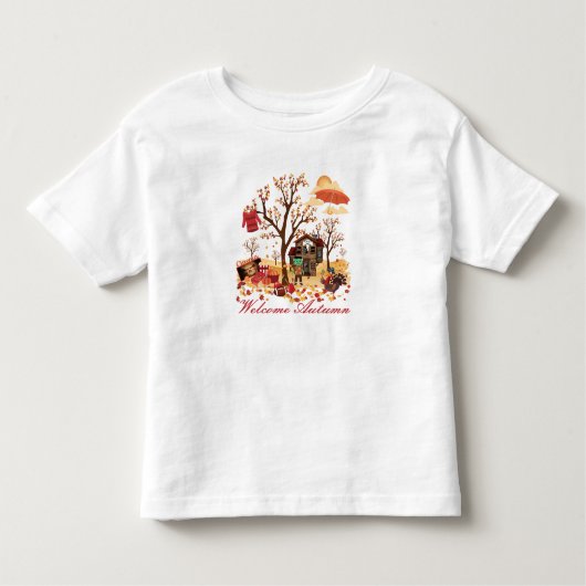 歓迎された秋の秋の景色 トドラーTシャツ (正面)