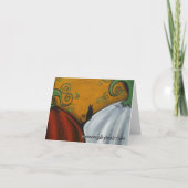 歓迎された秋! メッセージカード カード (裏面)