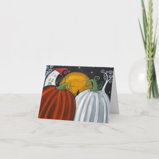 歓迎された秋! メッセージカード カード (正面)