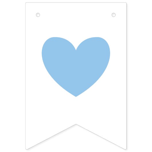 歓迎された空色のストライプの男の子のベビーシャワーは振りかけます バンティングフラッグ (第2の旗)