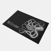 歓迎された航海のなタコのヴィンテージはビーチをkraken ドアマット (アングル)