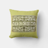 歓迎された花スクロール賢人の装飾用クッション クッション (正面)
