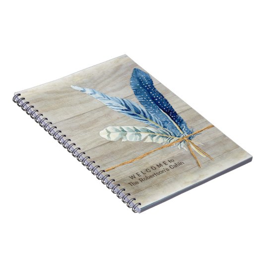 歓迎される客の本の小屋の装飾木製板羽 ノートブック (右側)
