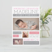 歓迎さ疑問に思れた出産 案内状 (スタンド正面)