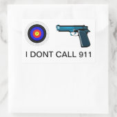 歓迎しない 長方形シール (バッグ)