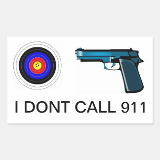 歓迎しない 長方形シール