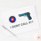 歓迎しない 長方形シール (封筒)