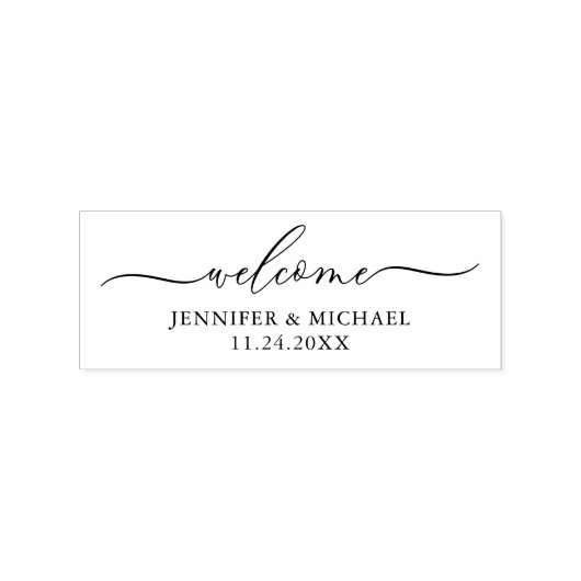 歓迎します ラバースタンプ (インプリント)