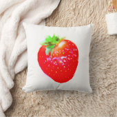 歓迎するいちごの枕 クッション (ブランケット)
