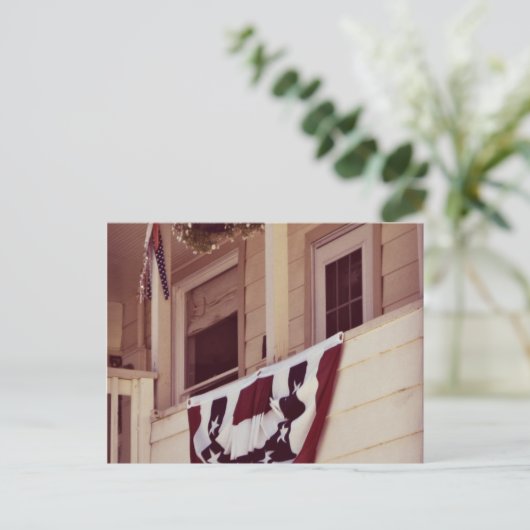 歓迎する愛国的なフロントポーチ ポストカード (スタンド正面)