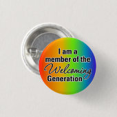 歓迎する生成の部分があって下さい 缶バッジ (正面&裏面)