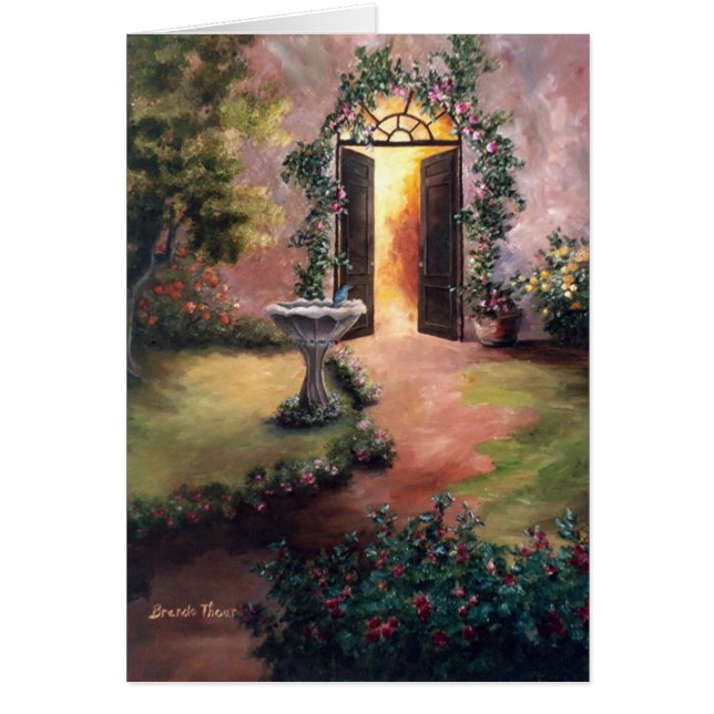 歓迎する軽いカード (正面)