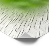 歓迎する黄色い花 ポスター (角)