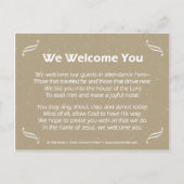 歓迎する ポストカード (正面)