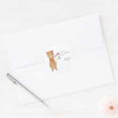 歓迎する ラウンドシール (封筒)