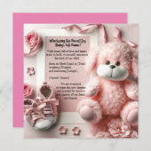 歓迎する 招待状 (正面/裏面)