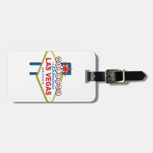 歓迎にLasベガス ラゲッジタグ (正面横)