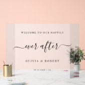 歓迎のフロスト結婚スクリプトの後で幸せに アクリルサイン (ウェディング)