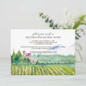 歓迎のランチ&ワインテイスティング招待状 招待状 (スタンド正面)