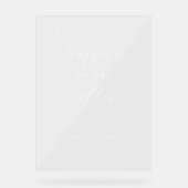 歓迎の台本の後結婚で幸せに過ごすミニマル アクリルサイン (正面)