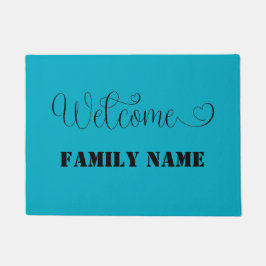 歓迎の形式の贈り物でメッセージをパーソナライズする ドアマット