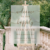 歓迎の後で幸せ結婚に曇った アクリルサイン