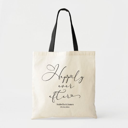 歓迎の後は幸パーソナライズされたせ結婚に トートバッグ (正面)