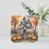 歓迎の魔女 AI 生成パーティー招待状 招待状 (スタンド正面)