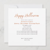 歓迎の魔女 AI 生成パーティー招待状 招待状 (裏面)