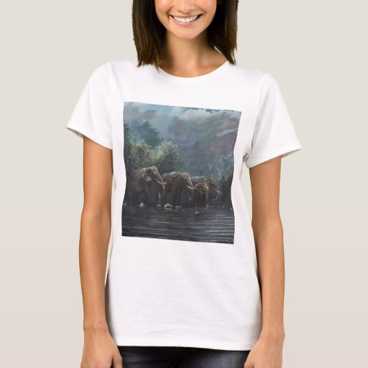 歓迎は1990年に水をまきます Tシャツ (正面)