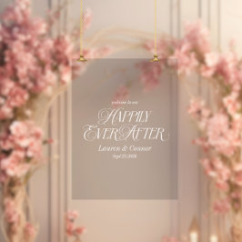 歓迎エレガントの後ずっとシックで楽し結婚い アクリルサイン