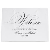 歓迎エレガントの結婚バッグ ラージペーパーバッグ (正面)