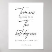 歓迎エレガント前の夜のリハーサル ポスター (正面)