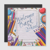 歓迎カラフル新学期デザイン (正面/裏面)