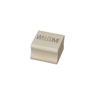 歓迎スタンプ ラバースタンプ