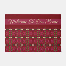 歓迎パターン（の模様が）あるデザイン ドアマット