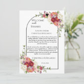 歓迎モダンと感謝お結婚客様テーブル サンキューカード (スタンド正面)