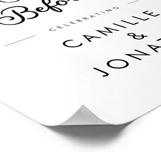 歓迎モダンの前夜のミニマル主義者 ポスター (角)