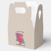 歓迎モダンレッドクレジフィッシュルイジアナ名前をカスタムする フェイバーボックス (オープン)