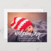 歓迎モダン写真の誕生の発表 ポストカード (正面/裏面)